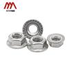 AOZHAN 304 Stainless Steel A2-70 Hex Flange Nut