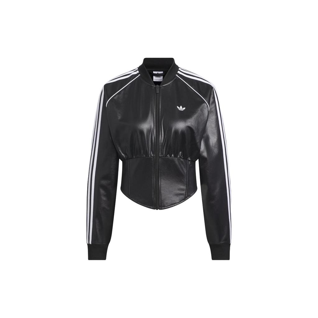 adidas Originals Slim Fit Bomber Jacket Black Women IX1904