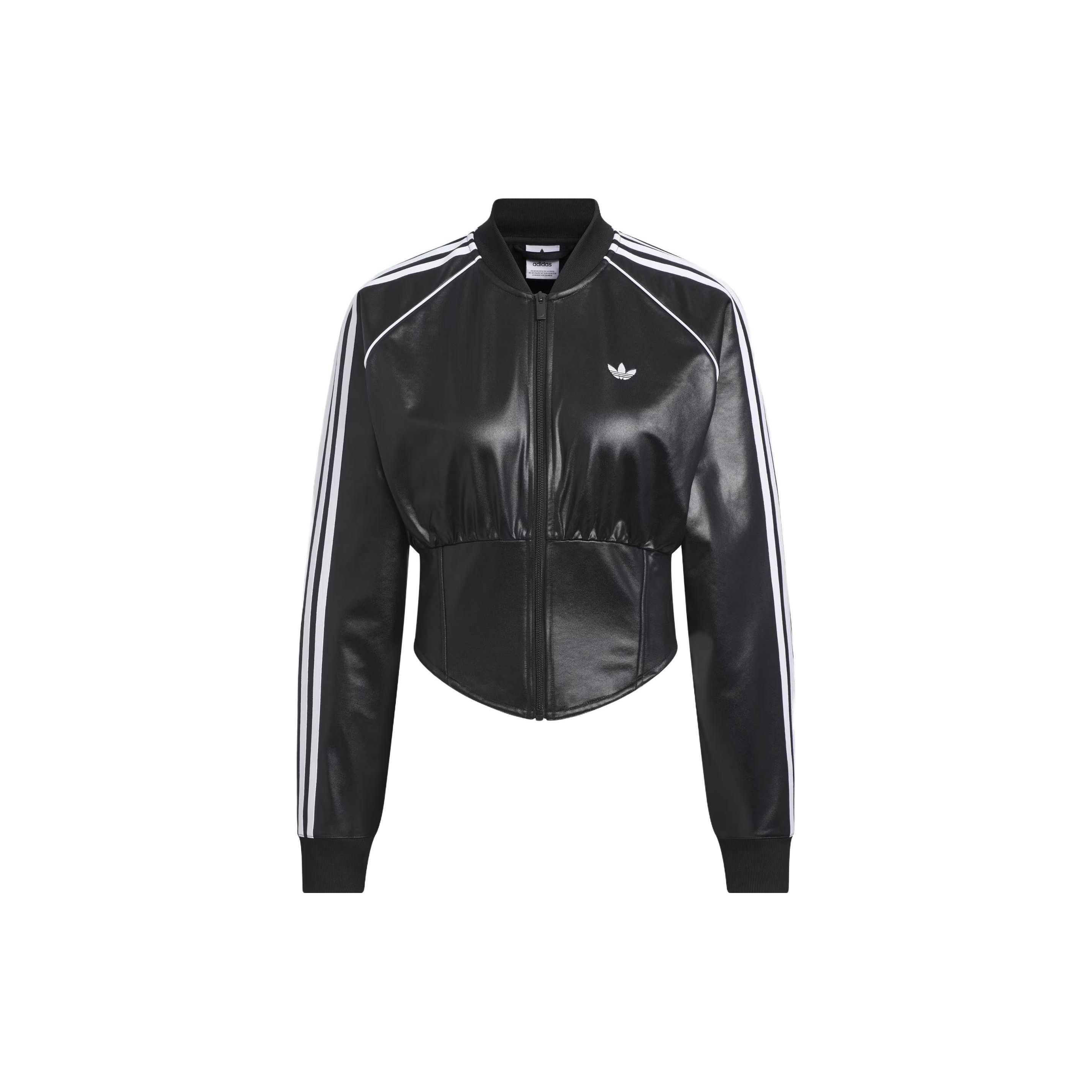 adidas Originals Slim Fit Bomber Jacket Black Women IX1904 XXS