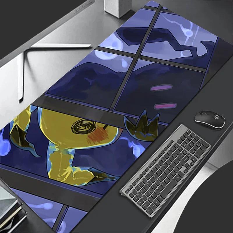 Odinis žaidimų pelės kilimėlis Didelis žaidėjo Didelė klaviatūra Pokemon Mimikyu Stalo pelės kilimėlis Vyriškas Anime Žaidimų nešiojamasis kompiuteris Kambarioko PC pelės kilimėlis