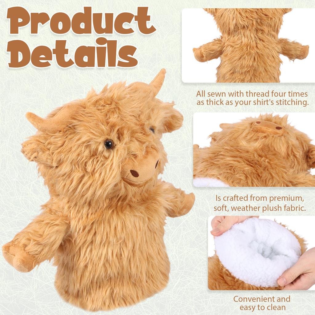 Golf Blade Putter Cover Golf HeadCover Animal Plush Driver Cover Protective Headgear Golf Club Supplies for 460CC Golf Club