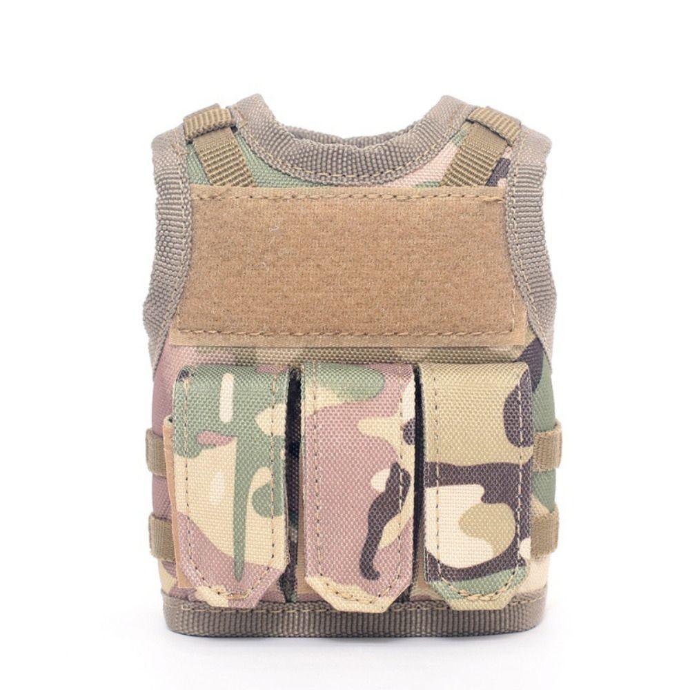 

Military Drink Bottle Cover Adjustable Straps Tactical Beer Bottle Vest Beer Bottle Vest Doll Pet cp camo