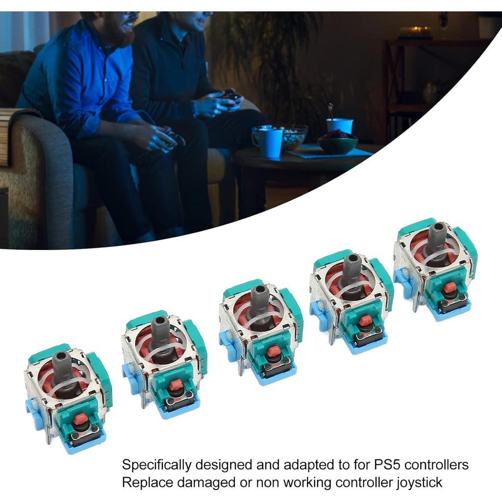 3D Joystick Analog Stick, 5Pcs Replacement Joystick Game Controller Analog Stick Module for PS5 Game Controller