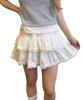 PHILLY Hem Lace Skirt Bottoms Girly F White [WEGO] 2-Tiered Women's