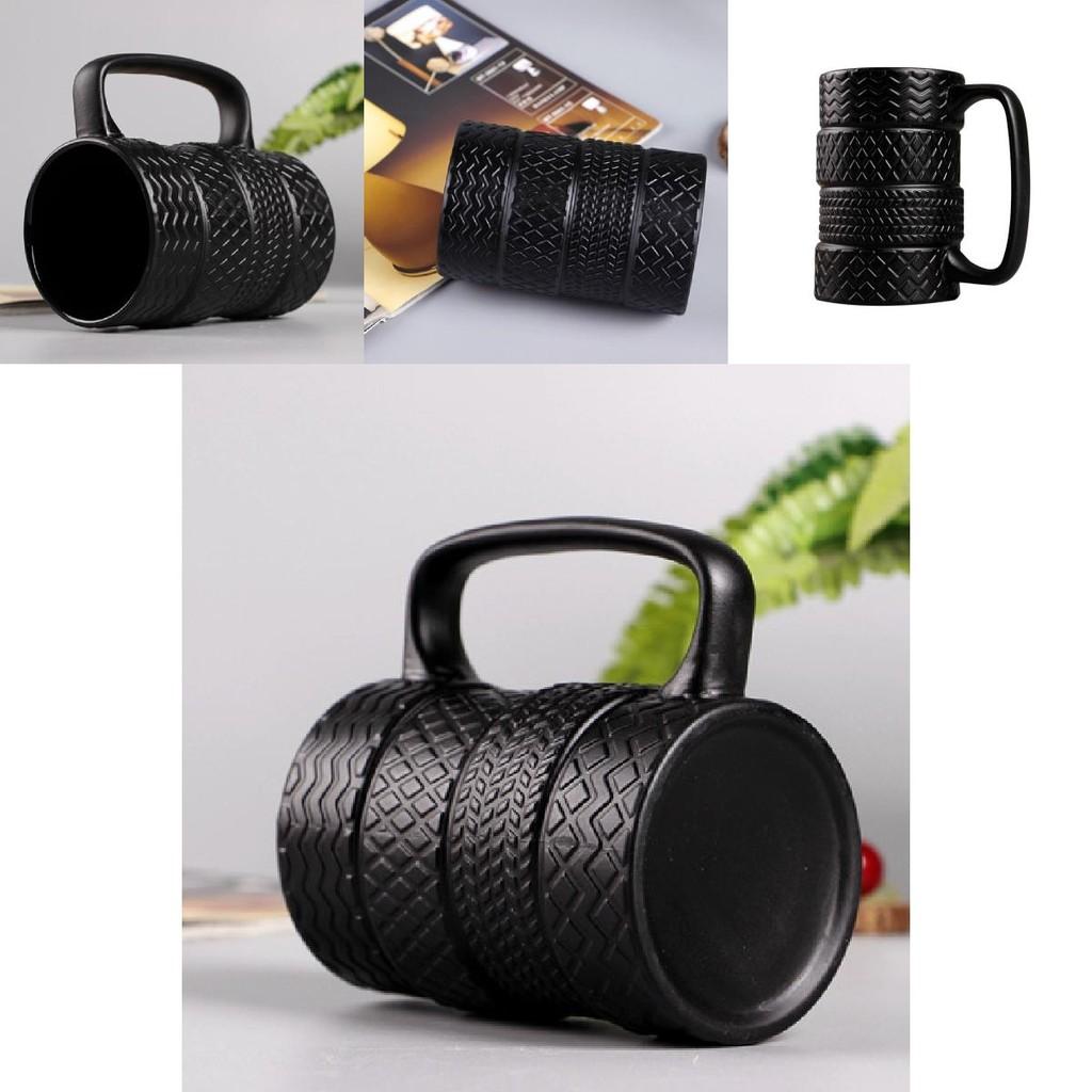 Creative Tire Mug Large Capacity Ceramic Cup Unique European Style Office Mug