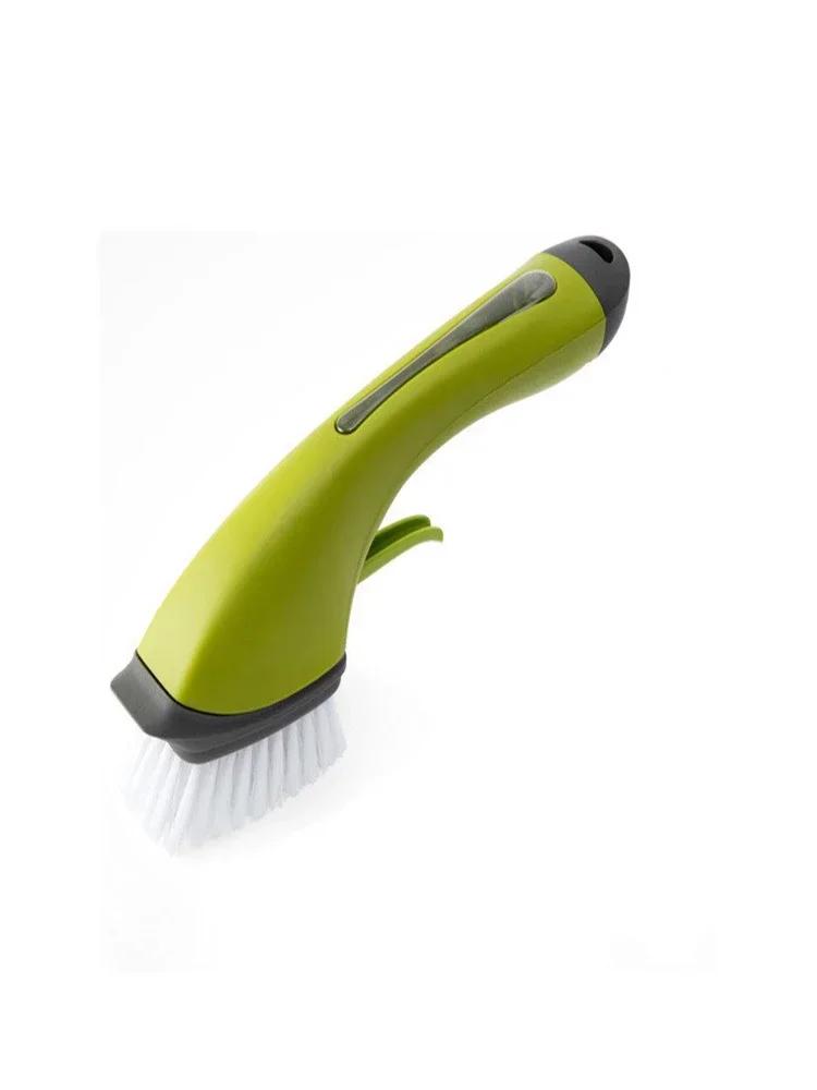 2 v 1 kartáč na čištění koupelny, dávkovač mýdla, kartáč na čištění podlahových dlaždic, kuchyňský dřez, čistič, domácí úklidové potřeby