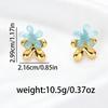 European and American Xiaoqing Fresh Wind Earrings, Colorful Jelly Flower Shape Design Earrings, Versatile Mori Earrings