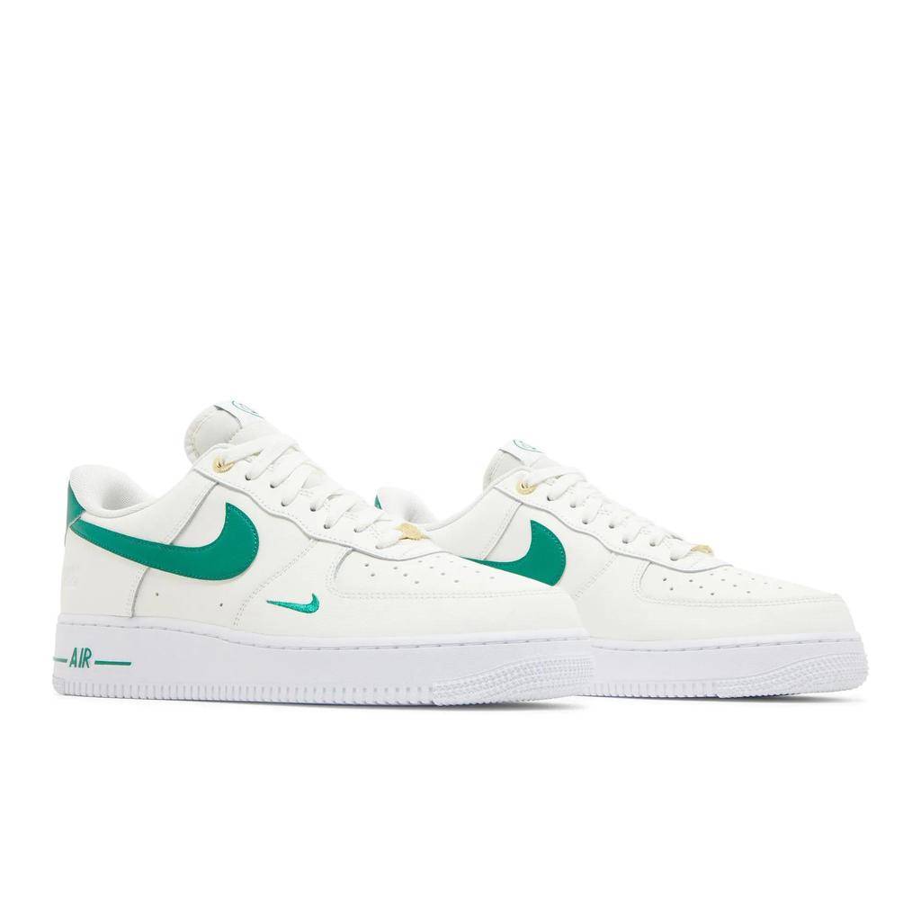 Nike Air Force 1 '07 LV8 '40th Anniversary - Sail Malachite' (Unisex) Sail / Malachite / White / Metallic Gold Skate Shoes DQ7658 101