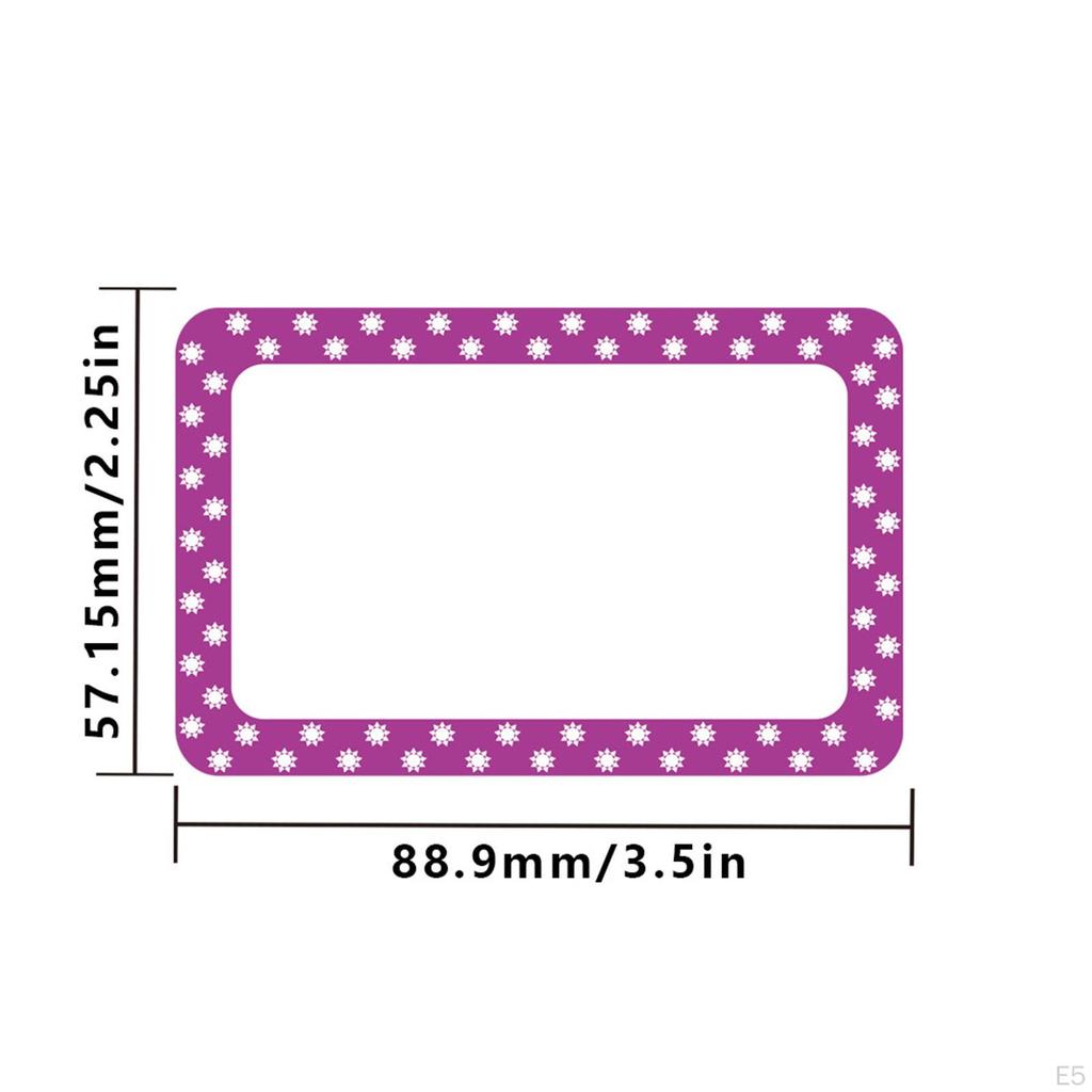300 Sticker Name Tags Labels Organizer Office Scrapbook Self Plain Colorful for Teachers,