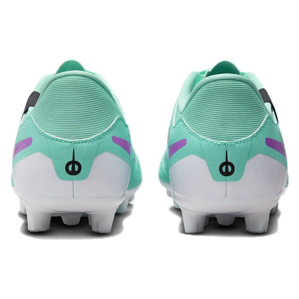 Nike Tiempo Legend 10 Low Top Lace Up HG (Rubber Short Studs) Artificial Grass Soccer Shoes Men Soccer Shoes Purple Green DV4339-300