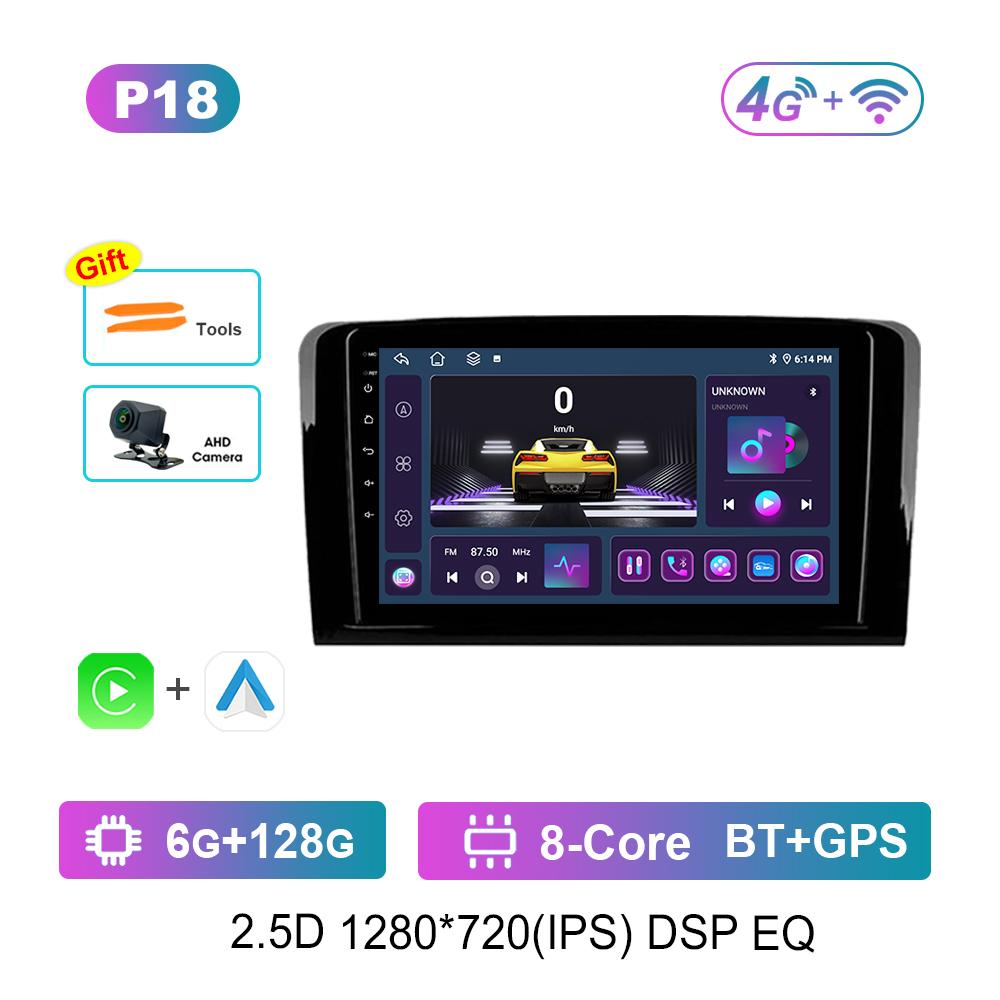 Android Car Radio Multimedia Video Player for Mercedes Benz GL ML W164 ML350 ML500 X164 GL35 GL45 2005 - 2012 GPS Navigation