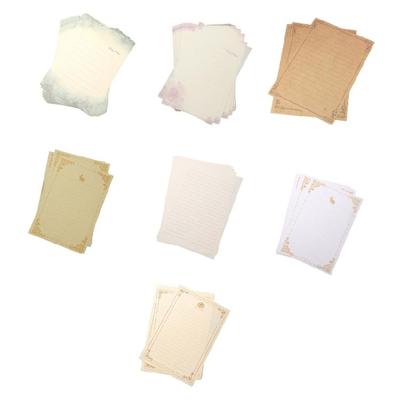 Zestaw papieru do pisania z kwiatowym wzorem vintage 5,7x8,3 cala Papier listowy Kartka z życzeniami na urodziny, ukończenie szkoły 160 arkuszy