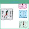 Candy-colored Bedroom Alarm Clock Portable Analog Dial Square Ornament