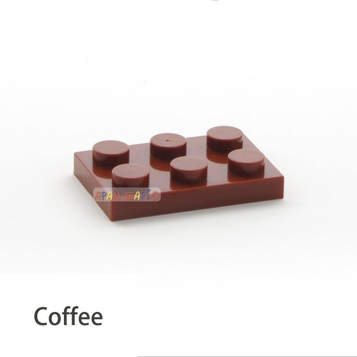 50pcs DIY Building Blocks Thin Figures Bricks 2x3 Dots 12Color Educational Creative Size Compatible With 3021 Toys for Children