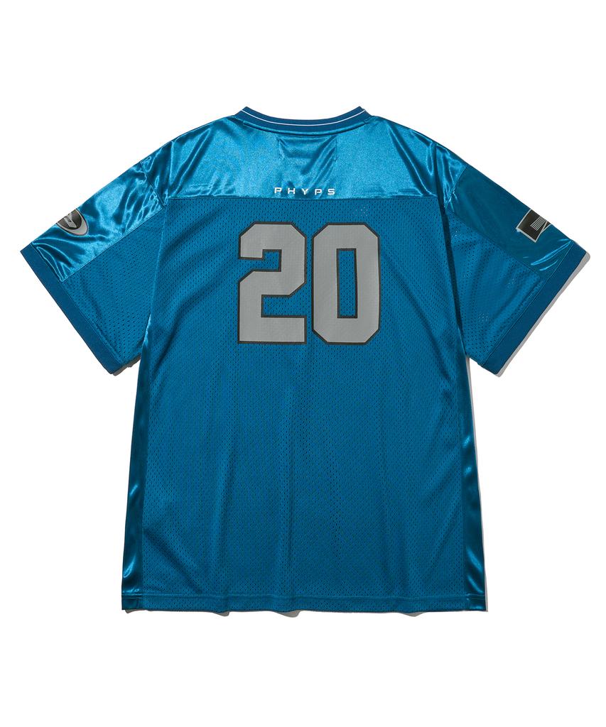 PHYPS MOTORCYCLE Original Wing Logo Mesh T-Shirt Blue Green