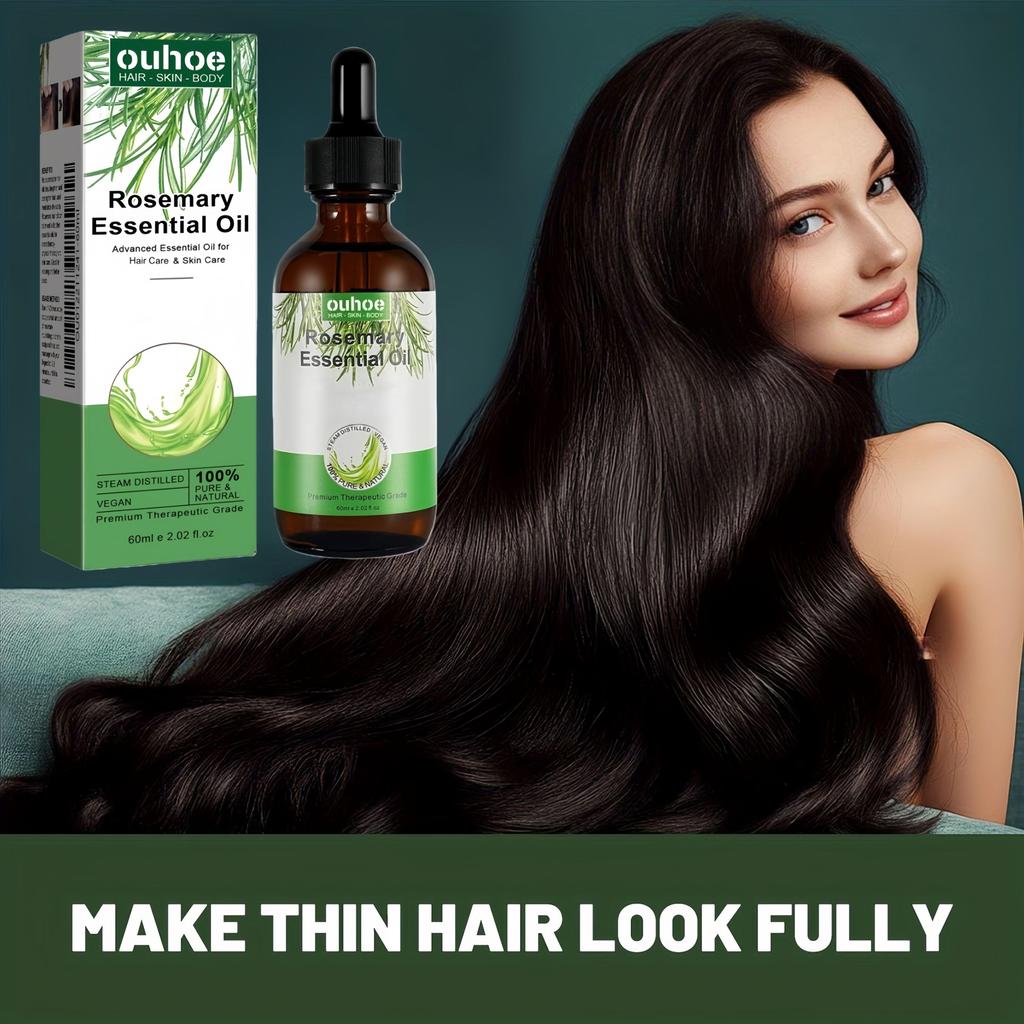 3pieces (60ml*3) Hair Essential Oil, Repairing and Hair Care, for Damaged Hair Dry Split Ends, Easy To Absorb, Not Greasy, Smooth and Easy To Comb