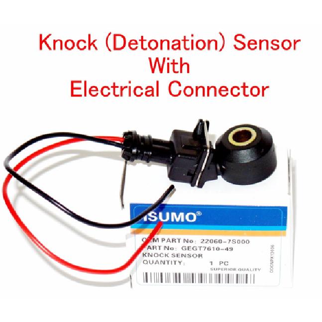 Knock (Detonation) Sensor W/ Electrical Connector Fits: Infiniti Nissan & Suzuki