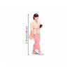 1:64 Scale Walking Woman Figurine Colorfast-Resistant for Architectural Displays