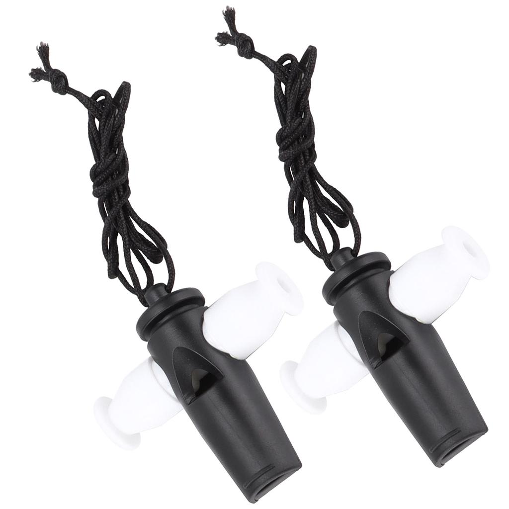 2Pcs Samba Whistle Musical Instrument Toy ABS Set with Nylon Rope for Kids Children