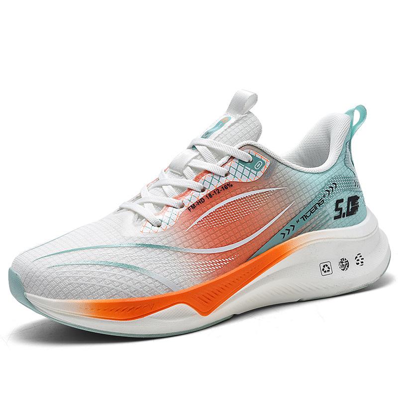 

Summer foreign trade large size red rabbit ultra-light shock absorption running shoes carbon plate men s shoes lightweight fitness entry sports shoes 48