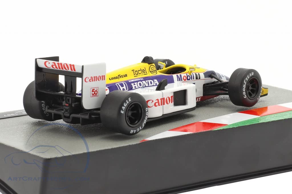 ATLAS F1 Diecast Car Scale FW11B Williams Honda N6 Nelson Piquet 1987 World Champion NELSON PIQUET 1/43 [Used]