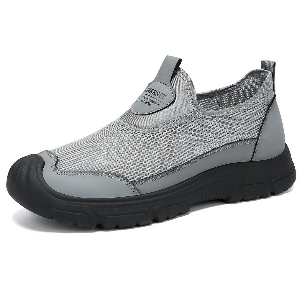Men's shoes summer mesh breathable one-pedal casual shoes lightweight soft-soled sports shoes comfortable versatile lazy shoes