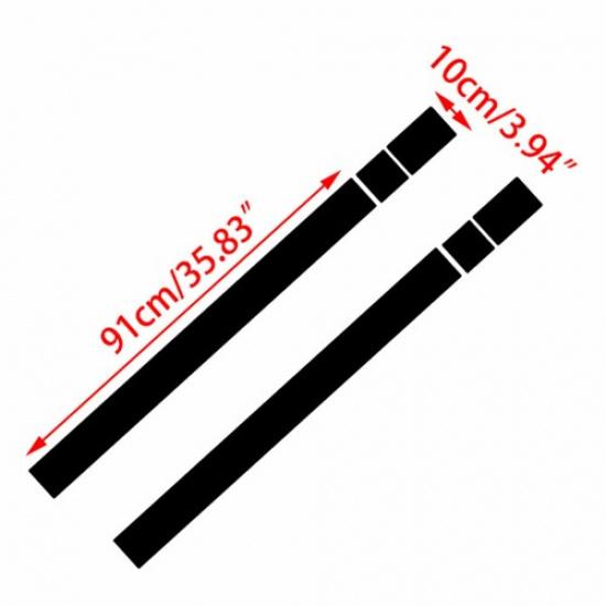 For MINI Cooper R50 R53 R56 2x Bonnet Stripes Hood Decal Vinyl Cover Sticker