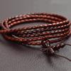 Natural Red Sandalwood Buddhist Bead Bracelet with Rice and Barrel-Shaped Beads