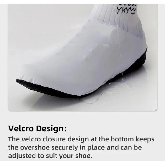 YKYWBIKE 2026 Cycling Shoes Cover Aerodynamic Waterproof Overshoes Black Bicycle Accessorie White Road Bike Short Overshoes