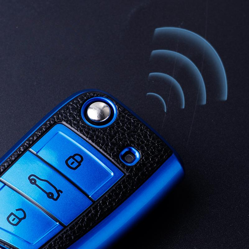 Tpu Car Key Cover Case For Volkswagen For Vw Bora Polo Tiguan Jetta Passat B5 B6 B7 Golf Beetle For Skoda Octavia