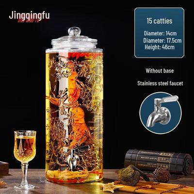 Verdicktes Glas Weinherstellungsgefäß