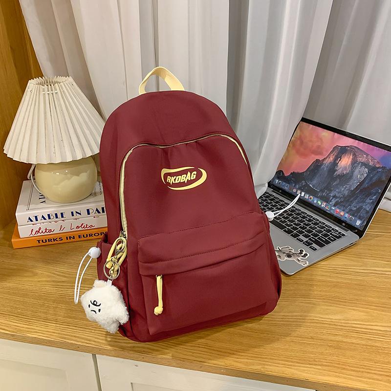 Student Schoolbag, Girl Junior High School Student Large-capacity Backpack, Male Simple Commuter High-value Backpack New Model
