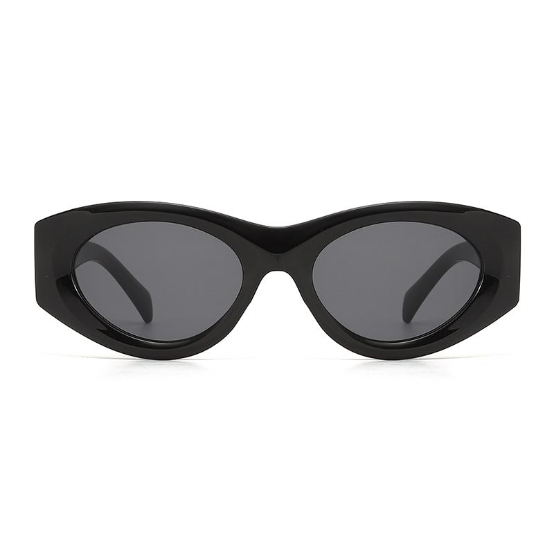 1pc European American Cat Eye Oval Sunglasses Women High-end Fashion Street Photography Accessory