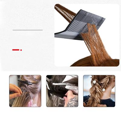 Peigne Mèches Peigne Salon de Coiffure Coloration Cheveux Peigne Professionnel Coiffeur Peigne à Queue de Rat en Acier Inoxydable Peigne pour Séparer les Cheveux