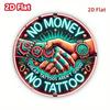 1PC Metal Sign No Money Cheap Tattoos Quote Wall Decor Shop Cafe Bar Art