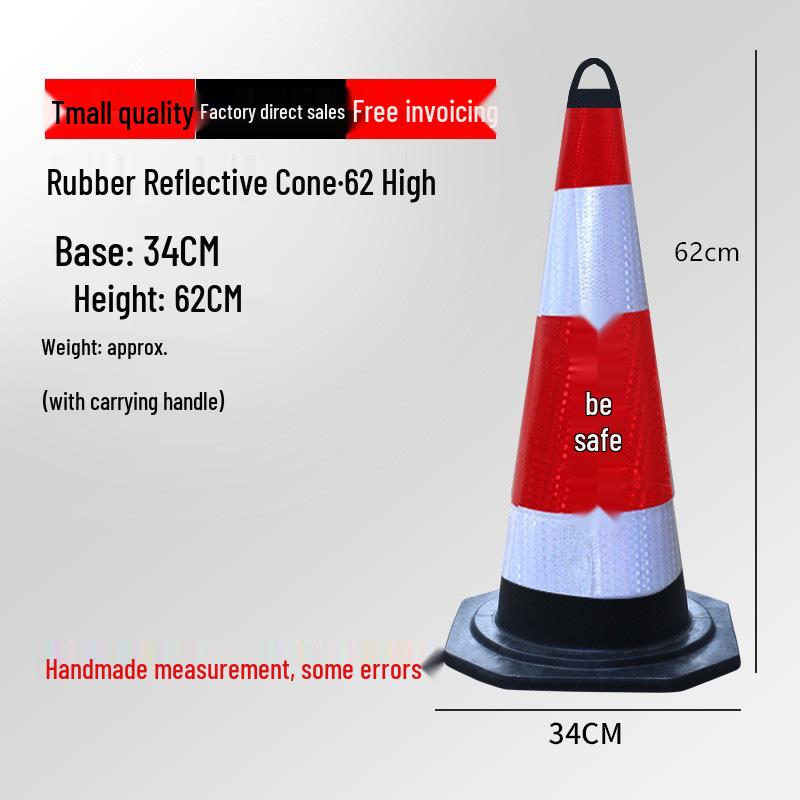 Reflective Traffic Cone Barrier - 70cm/90cm Construction Road Cylinder