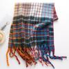 Winter New Rainbow Plaid Imitation Cashmere Scarf For Couples, Versatile Scarf, Thick And Warm Shawl