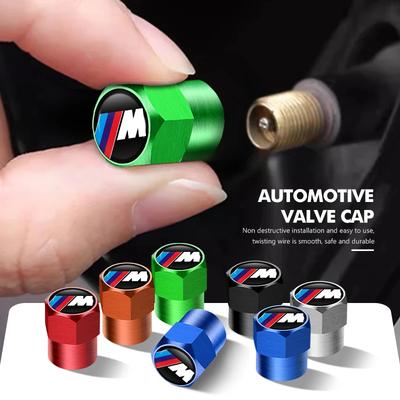 4 Stück Auto Rad Reifen Ventilkappen Luftventilabdeckungen Zubehör Für M E46 E39 E70 F10 F20 F30 X5 X6 X1 M3 M5 M6 E71 F01 F02 F87
