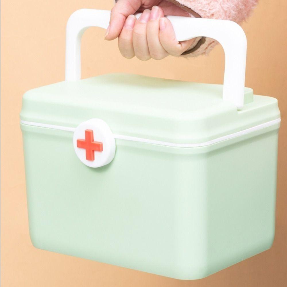 Large Capacity Medicine Storage Box Double Layer Medicine Case Medicine Chest  Household Nursing