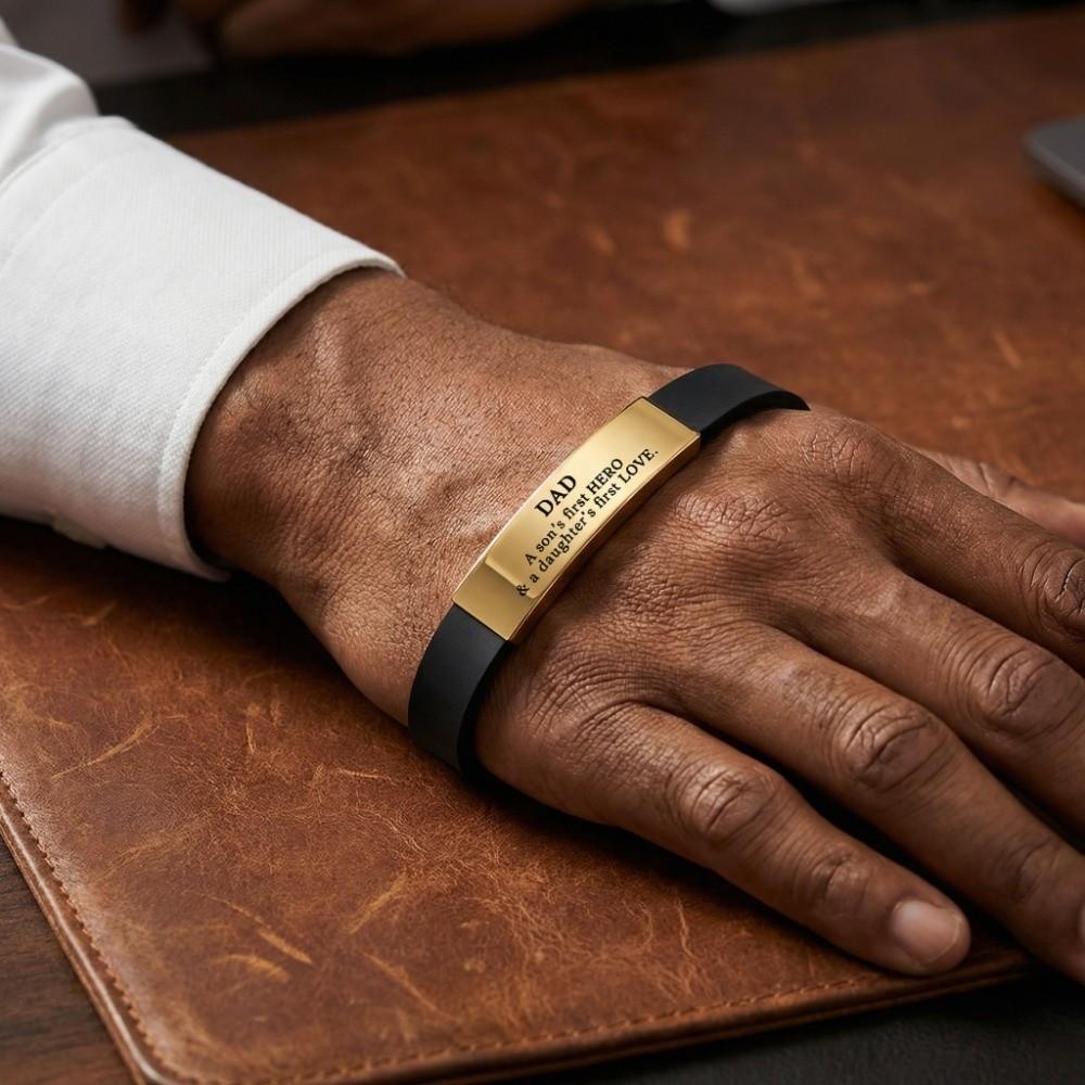 Stainless Steel Family Bracelets Wristband Bracelet for Father  Father Gifts