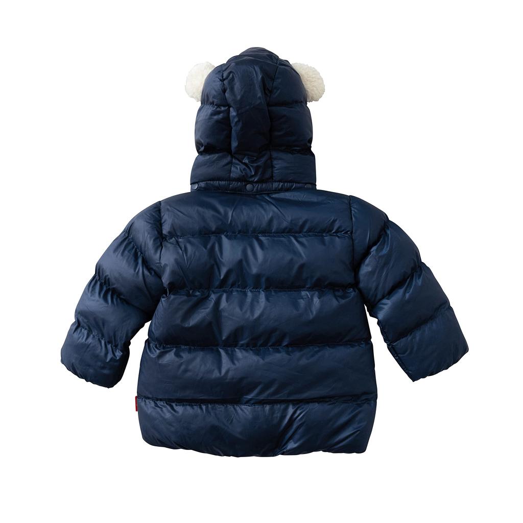 Miki House Hot Biscuits Gooseley Material Baby Boys and Navy Jumper, Kids' Clothes, Girls, 80cm, Blue, 73-3704-381