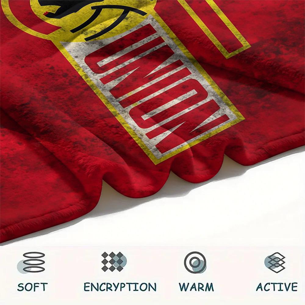 1.FC Union Berlin Flannel Blanket, High quality Comfortable for All Seasons, Home Decor, Warmth and Comfort