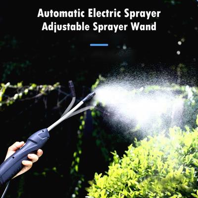 Battery Powered Sprayer Wand Rechargeable Electric Sprayer with 2 Mode Flexible Neck 6.6ft Water Hose for Plant Watering Washing