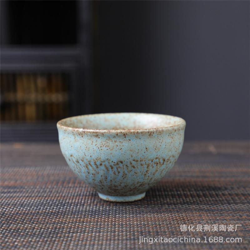 Ceramic Master Cup Kung Fu Teacup Retro Ceramic Cup Outdoor Camping Cup Household Coarse Pottery Tea Cup