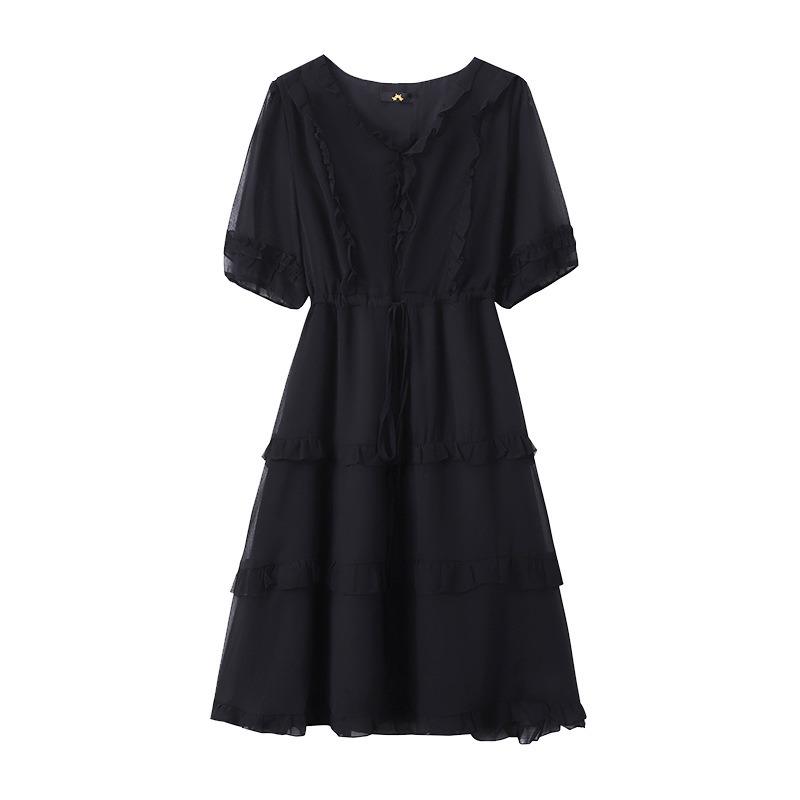 Plus Size Women's Dress Summer New Simple Senior Sense Cake Dress