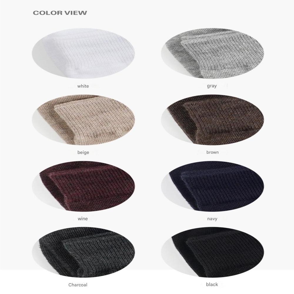 Chaussettes mi-mollet pour hommes Sockpiens[7~10(NOUS)6.5~9.5(Royaume-Uni)40~43(UE)] Ensemble de 8 paires