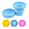 1 Pcs Portable Collapsible Silicone Cup Telescopic Folding Water Cup Outdoor Travel Camping Portable Drinking Tumbler