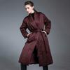 Angola red new down jacket women's long waist thin thickened knee warm loose large size women's clothing