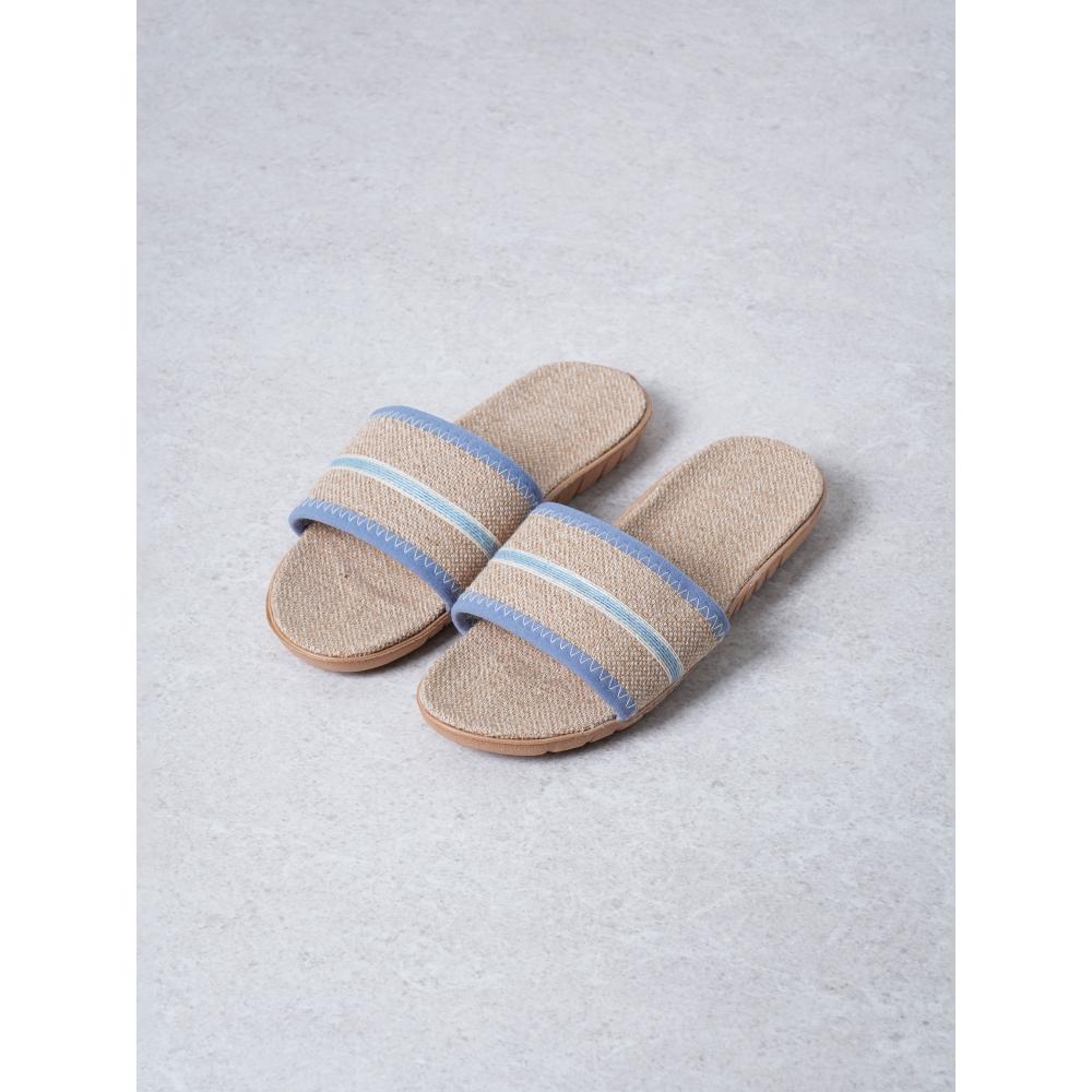 

Daiso 3 Line Linen Slippers Approx. 240 Mm