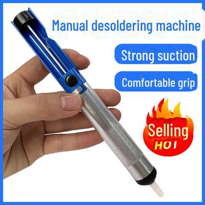 Non-Slip Manual Desoldering Tool - Strong, Semi-Aluminum for Electric Soldering & Welding Repair